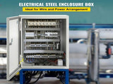 NEMA Steel Enclosure ,12 x 8 x 6'' NEMA 4X Steel Electrical Box, IP66 Waterproof & Dustproof, V952-DQXJSTCFS30X20X15V0