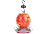 Hummingbirds Water Feeder Colorful Painting Glass Bird Feeding Tool for Garden CourtyardQ1 V1294-YM0901-3111200116911
