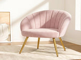Artiss Armchair Velvet Pink Eloise UPHO-C-ARM-5107-PK