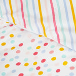 Minikins Multi Colour Spot Reversible Quilt Cover Set Double V442-SIM-QUILTCS-SPOTREVERSIBLE-MULTI-DS