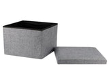 Foldable Storage Ottoman Multifunctional Storage Bench Footstool Seat with CoverBig V1294-YM0901-3117200156312