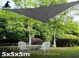 Wallaroo Outdoor Sun Shade Sail Canopy Grey Triangle 5 x 5 x 5M GYSS-555