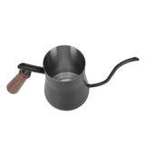 650ml Hanging Ear Hand Coffee Pot Stainless Steel Drip Type Coffeeware Tool with ThermometerBlack V1294-YM0901-3118210062311