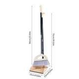 Broom and Dustpan Set with Telescoping Handle - Adjustable Cleaning Kit for Hardwood Floors Tile and V1366-AZ2-W-12976