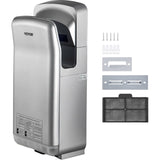 Jet Hand Dryer Blade Hand Dryer Automatic High Speed for Washroom Silver V952-GSJLSGSPQSYS-4CAQV3