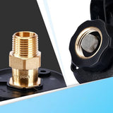 Rv City Water Inlet With Check Valve 3/4 Nh Female To 1/2 Npt Male With Dust New V1189-LWWAL-20260327-04316