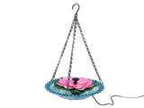 Hanging Bird Bath with Solar Fountain Pump Multi Functional Basin Solar Powered Water Fountain Pump V1294-YM0901-3111240196011