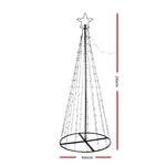 2.1M Christmas Tree 264 LED Solar Jingle Jollys XMAS-FAIRY-SOLAR-7FT