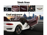 Kids Electric Ride On Car Bentley Licensed EXP12 Toy Cars Remote 12V White RCAR-EXP12-WH