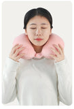 2-in-1 Convertible Eye Mask & Travel Neck Pillow Set - Plush Fabric with Snap Closure V888-ELOSUNG35239