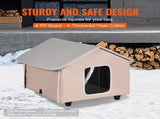 Elevated Heated Cat House, Outdoor Kitty Shelter Timer, 600D Oxford Cloth Foldable Cat Shelter V952-FWSBYMBHSNJBXCGRFV3