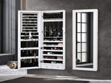 Levede Mirror Jewellery Cabinet Makeup JB1015-LED-WH