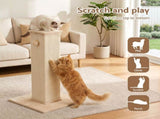 i.Pet Cat Tree 89cm Scratching Post Tower Scratcher Wood Condo Bed House Trees Beige PET-CAT-PO-L-BE