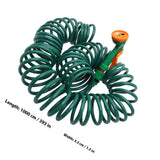 Self-Coiling Garden Hose for Lawn Watering and Car Washing, Flexible Green Hose for Outdoor Use V1369-AZ3-W-14220