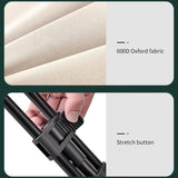 5 Inch Wheel Beige Folding Beach Wagon Cart Trolley Garden Outdoor Picnic Camping Sports Market V255-TROLLEY-5INCH-BE