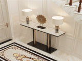 Heavy Duty Marble Entry Console Table Extra Large Sofa Table Accent Furniture V767-JJ-XZ777-BLB