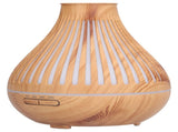 400ml Oil Diffuser 7Color LED Light Wood Grain Humidifier for Home Office V1294-YM0901-3113210156811