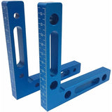 2 pcs 90 Degree Positioning Brackets Aluminum Alloy Square 12 X 12Cm Right Angle Clamps 90&deg L Type V1188-MS-227-1442