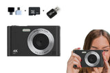 4K HD Camera for Photography and Video Vlogging Camera Camera with 32G Memory Card 16X V1263-JX-6748-2