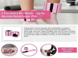 2-Piece Ankle & Wrist Weights 2kg Pair Adjustable Workout Bangles V63-952781