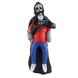 Black Scary Ghost Inflatable Costume Adult Halloween Party Funny Waterproof Cosplay Costume Props V1294-YM0703-3115230047911
