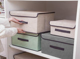 4 Pcs Non Woven Storage Box Case Dustproof Collapsible Two Large and Two Small for Household Home V1294-YM0512-3117220250913