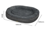 Pawz Orthopedic Plush Dog Bed Soft Washable Pet Bed Grey Cosy Cushion XXXL Size PT1354-XXXL-GY-AU