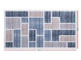 Artiss Rug 200x290cm Area Rug Large Carpet Soft Short Pile Modern Oblo FLR-2130-200X290-BG-GR