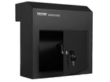 Through The Door Key Drop Box, Heavy Duty Steel Through the Door Mailbox with 1.8" 12" Key Lock, V952-CQXBX12616INYUG59V0