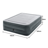 Intex Dura-Beam Deluxe Queen Comfort-Plush High-Rise Air Mattress 64418NZ