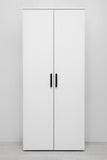 STOCKHOLM UNIVERSAL STORAGE CUPBOARD - SLIM SHAKER PANEL - DECO BLACK HANDLE V164-ECS1TBDB