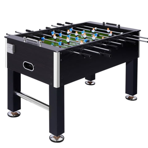 5FT Soccer Table Foosball Football Game Home Family Party Gift Playroom Black SOCCER-5F-140-AB