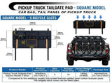 Heavy-Duty Pickup Tailgate Bike Pad with Oxford Fabric and EVA Cushioning Secure Bicycle Transport V1341-ZY-CARBAGS7-C
