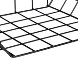 3-Piece Black Hexagon Wire Wall Shelf Set, Industrial Mesh Display Shelves in 3 Sizes V1188-MS-731-111