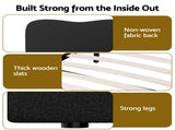 Giselle 32cm Euro Top King Single Mattress 5-Zone and Artiss Boucle Bed Frame Set MABF-0907-DARA-BK-KS
