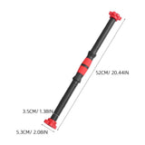 2Pcs Red Dumbbell Handle Bars with Spinlock Collars for Strength and Sport Workouts V1192-AZ-W-32956
