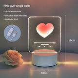 Creative Romantic Home Gift Set - Pink Dual Spray USB Humidifier with Warm LED Night Light and White V888-ELOSUNG53400
