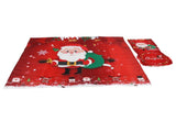 Christmas Tablecloth Chair Covers Set for Home Kitchen Dining Room Festive DecorationRed Santa Claus V1294-YM0901-3117200150211