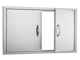 BBQ Access Door, 787x609 mm Double Outdoor Kitchen Door, Stainless Steel Flush Mount Door, Double V952-SMMBSCJMYS31IPP30V0