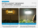 Solar Powered Motion Sensor Wall Light with Dual-Head LED Spotlight, IP65 Waterproof Outdoor V1341-ZY-BGQ7DJCU-4PCS