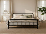 Artiss Bed Frame Metal Bed Frame LEO - Double MBED-C-LEO-D-BK