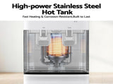 Devanti 2 Taps Water Cooler Dispenser Bottom Loading Dispenser Chiller Filter Purifier WD-608-2T-WH
