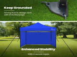 RED TRACK 3x3m Premium Pop Up Gazebo Marquee, Patented Steel Cable Canopy Support System, Wheeled V219-OTDGZWRT33BB