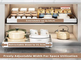 P&P Pull-Out Kitchen Cabinet Organizer With Extendable Storage V767-JJ-ZZ1721-WT