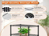 CARLA HOME 4-Tier Adjustable Metal Storage Shelves Wire Rack Organizer for Kitchen, Pantry, Bathroom LSB-36203