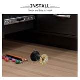 4Pcs Screw in Black Plastic Furniture Legs Heavy Duty Replacement Feet for Sofa and Bed Frame V1369-AZ3-W-19203
