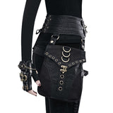 Steampunk PU Leather Waist Adjustable Waist Size with Rivet Detailing, Versatile as a Retro Leg V1232-SYB001