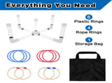 LED Ring Toss Game Set, Outdoor Indoor Yard Game for Adults & Kids with Light-Up Targets, Compact V1107-LED RING TOSS GAME SET