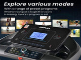 Proflex TRX9s Electric Treadmill, Large Size, 450mm Belt, 10-inch display, Foldable, Suspension, V219-FTNTRDPFTRX9A