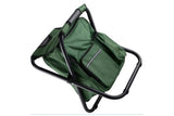 Portable Cooler Stool Multi-Function Folding Fishing Chair - Green V1308-DSZKI-898-1